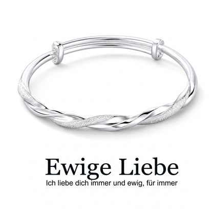 ♾️ 50% RABATT! ✨ Möbius-Armreif – Gleitverschluss & doppelt strukturierter Glanz ✨