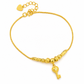 💛 50% RABATT! 🦶 Damen Fußkettchen – Doppellage & Herz-Anhänger in Goldton ✨