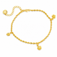 💛 50% RABATT! 🦶 Damen Fußkettchen – Doppellage & Herz-Anhänger in Goldton ✨