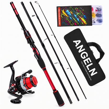 🎣 50% RABATT! 💥 4-teilige Glasfaser-Meerangelrute – Weitwurf & robust ✨