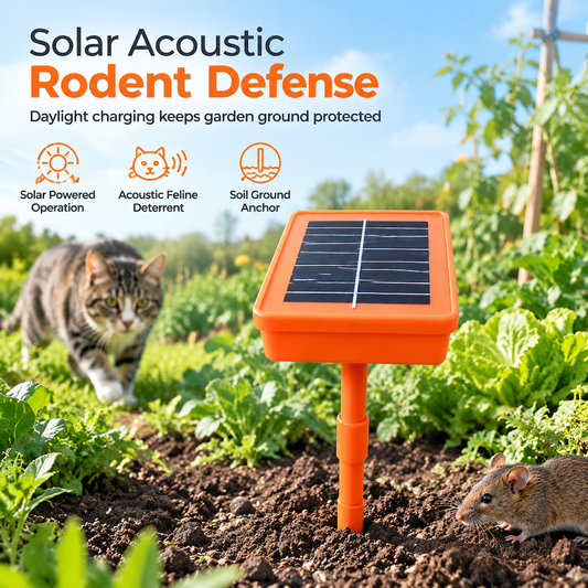 🐭 50% RABATT! ☀️ Solar-Nagetierabwehr – Mit Katzenmiauen & wasserdicht ✨