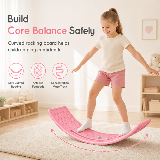 🧒 50% RABATT! ⚖️ Kinder Balance Board – Wackelbrett für Sensorik & Training ✨