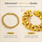 💎 50% RABATT! ✨ Herren-Armband im Sandgold-Stil – Matt sandgestrahlt & Uhrverschluss ✨