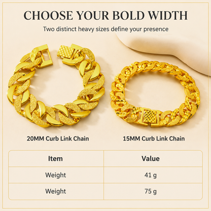 💎 50% RABATT! ✨ Herren-Armband im Sandgold-Stil – Matt sandgestrahlt & Uhrverschluss ✨