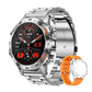 ⌚ 50% RABATT! 🏋️ Herren Smartwatch Militärstil – 1,7″ AMOLED, 1100mAh, IP68 & 110 Sportmodi – LED-Taschenlampe, Herzfrequenz & Schlafüberwachung 💪